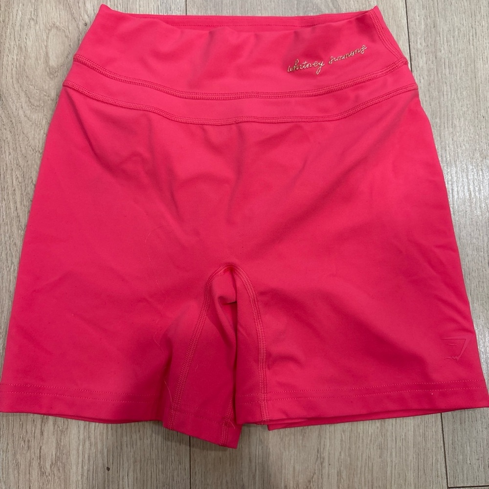 Gymshark Training Whitney Simmons Compression Salmon Pink Workout Shorts Small